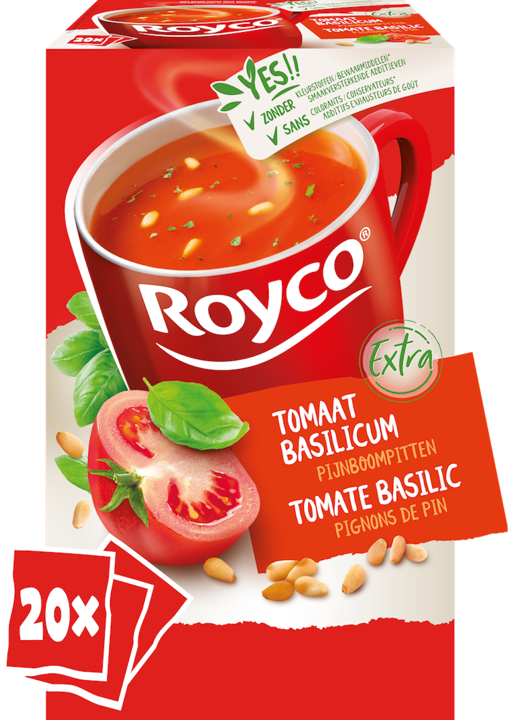 Royco extra tomaat basilicum pijnboompitten
